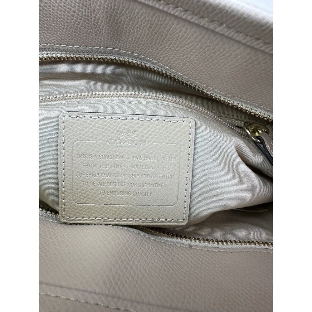 Coach Beige Brown Tote Bag 16in x 15in x 5.5in Used Pre-Owned - Picture 10 of 10